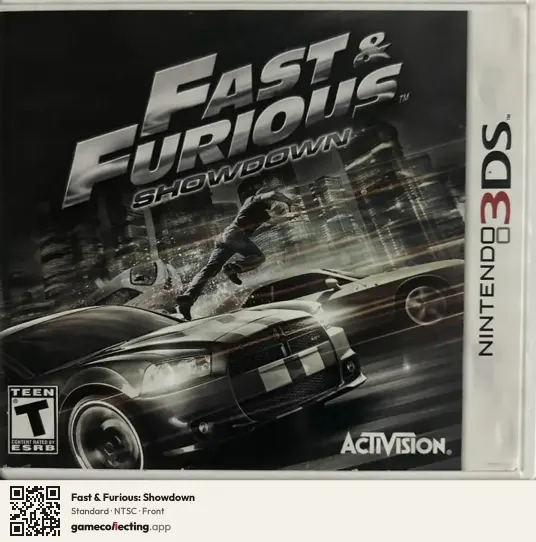 Fast & Furious: Showdown Nintendo 3DS, NTSC box front