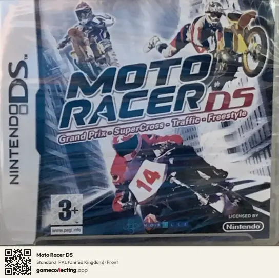 Moto Racer DS Nintendo DS, United Kingdom box front