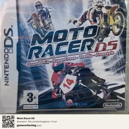 Moto Racer DS Nintendo DS, United Kingdom box front