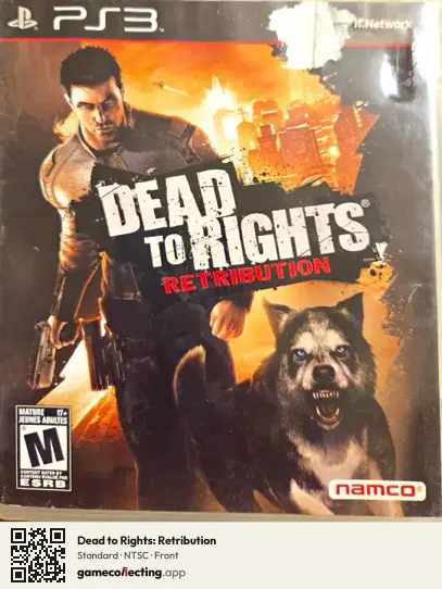 Dead to Rights: Retribution PlayStation 3, NTSC box front