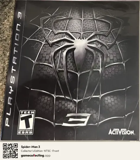Spider-Man 3 PlayStation 3, NTSC box front