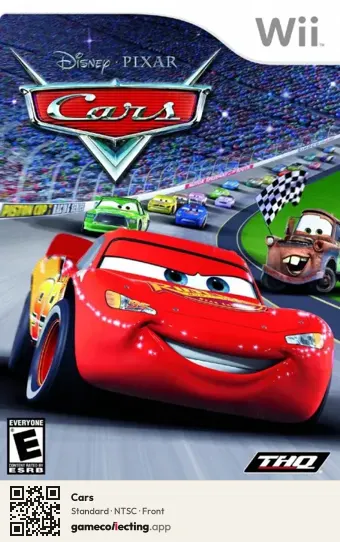 Cars Nintendo Wii, NTSC box front