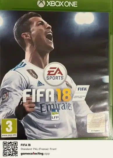 FIFA 18 Xbox One, France box front