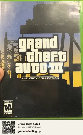 Grand Theft Auto III Xbox, NTSC box front
