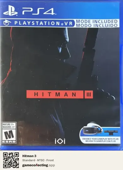 Hitman 3 PlayStation 4, NTSC box front
