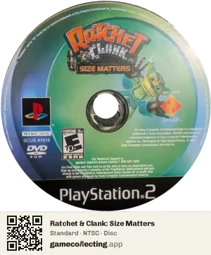 Ratchet & Clank: Size Matters PlayStation 2, NTSC disc