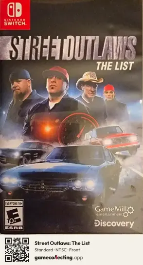Street Outlaws: The List Nintendo Switch, NTSC box front