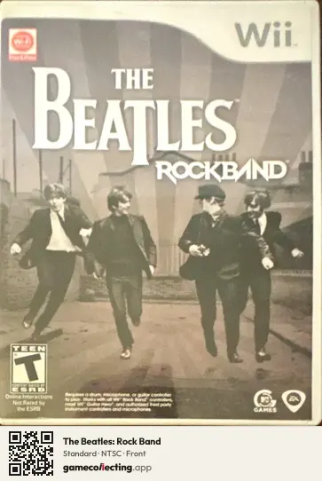 The Beatles: Rock Band Nintendo Wii, NTSC box front