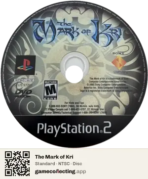 The Mark of Kri PlayStation 2, NTSC disc