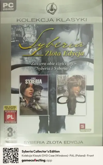 Syberia Collector's Edition Computer, Poland box front