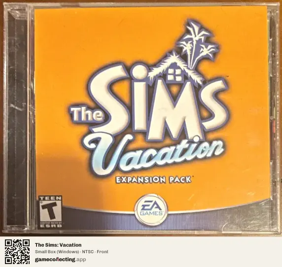 The Sims: Vacation Computer, NTSC box front
