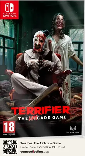 Terrifier: The ARTcade Game Nintendo Switch, PAL box front