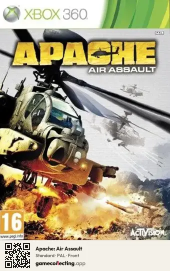 Apache: Air Assault Xbox 360, PAL box front