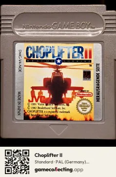 Choplifter II Game Boy, PAL cartridge label