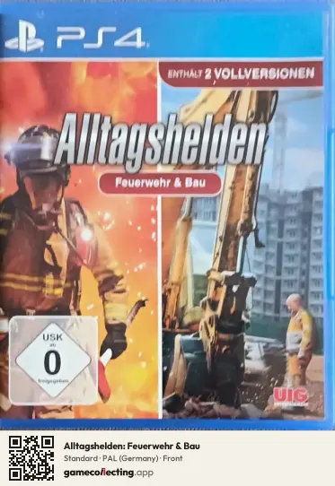 Alltagshelden: Feuerwehr & Bau PlayStation 4, Germany box front