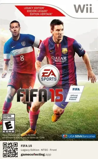 FIFA 15 Nintendo Wii, NTSC box front