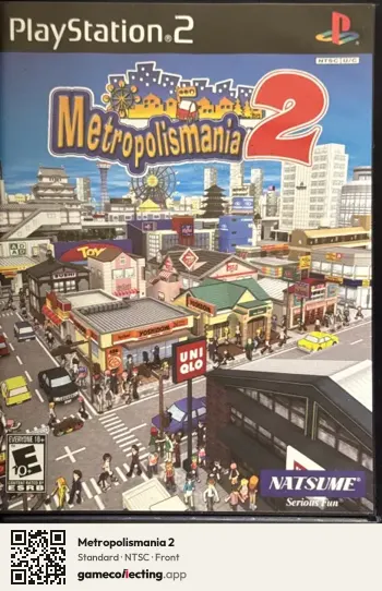 Metropolismania 2 PlayStation 2, NTSC box front