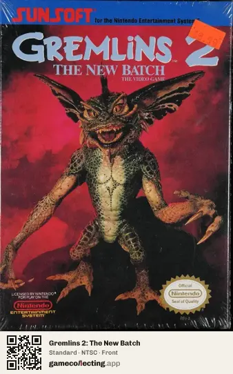 Gremlins 2: The New Batch Nintendo Entertainment System, NTSC box front