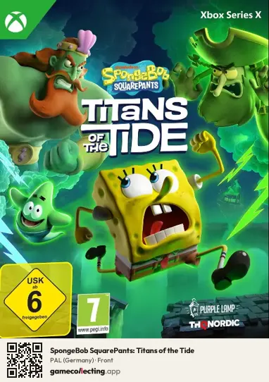 SpongeBob SquarePants: Titans of the Tide Xbox Series X, Germany box front