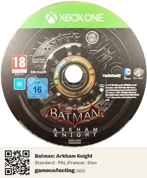 Batman: Arkham Knight Xbox One, PAL disc