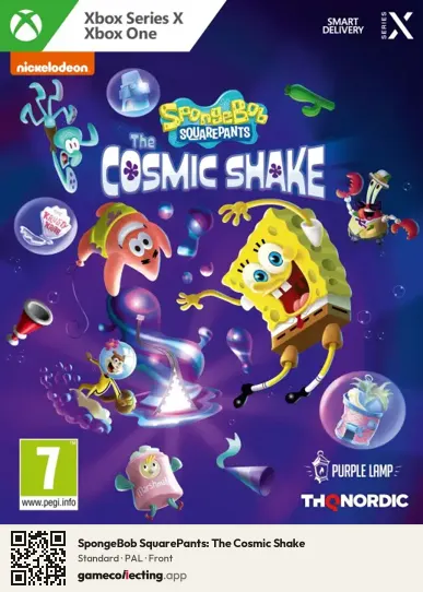 SpongeBob SquarePants: The Cosmic Shake Xbox Series X, PAL box front