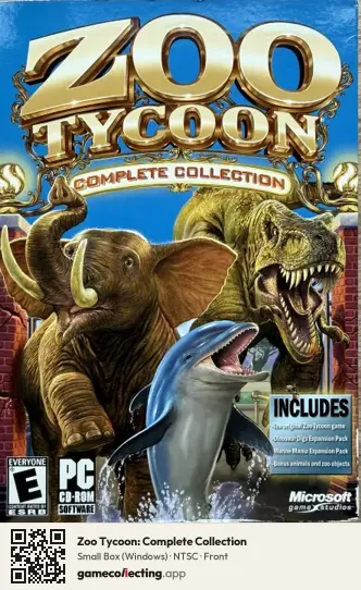 Zoo Tycoon: Complete Collection Computer, NTSC box front