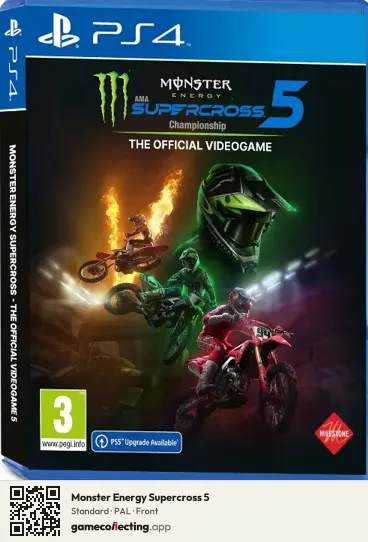 Monster Energy Supercross 5 PlayStation 4, PAL box front