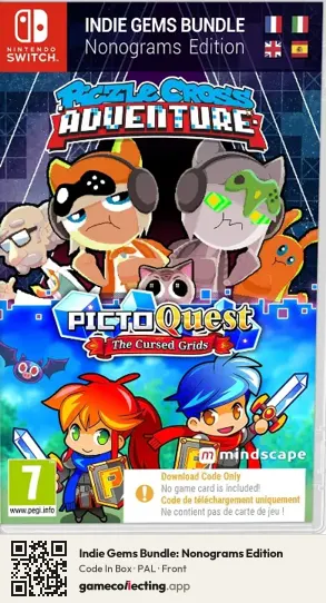 Indie Gems Bundle: Nonograms Edition Nintendo Switch, PAL box front