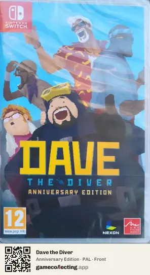 Dave the Diver Nintendo Switch, PAL box front