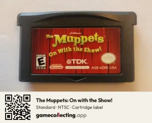 The Muppets: On with the Show! Game Boy Advance, NTSC cartridge label