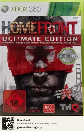 Homefront Xbox 360, Germany box front