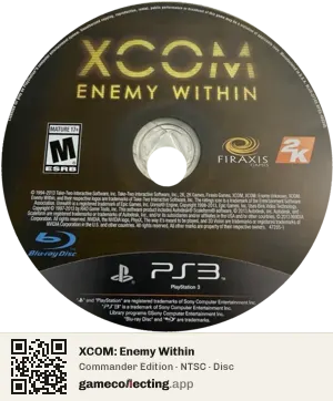 XCOM: Enemy Within PlayStation 3, NTSC disc