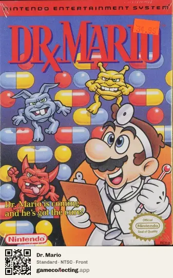 Dr. Mario Nintendo Entertainment System, NTSC box front