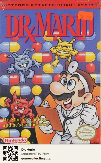 Dr. Mario Nintendo Entertainment System, NTSC box front