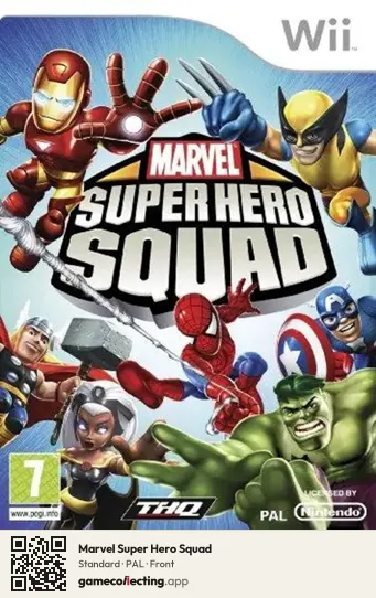 Marvel Super Hero Squad Nintendo Wii, PAL box front