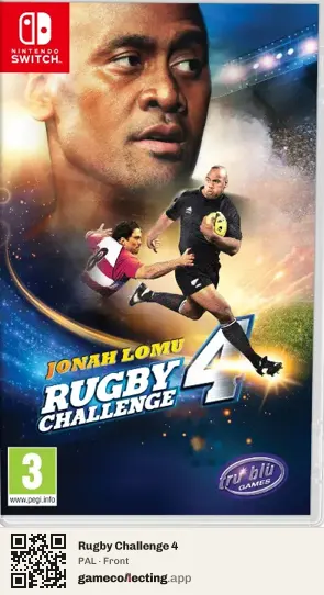 Rugby Challenge 4 Nintendo Switch, PAL box front