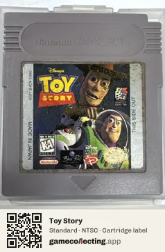 Toy Story Game Boy, NTSC cartridge label