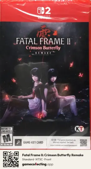 Fatal Frame II: Crimson Butterfly Remake Nintendo Switch 2, NTSC box front