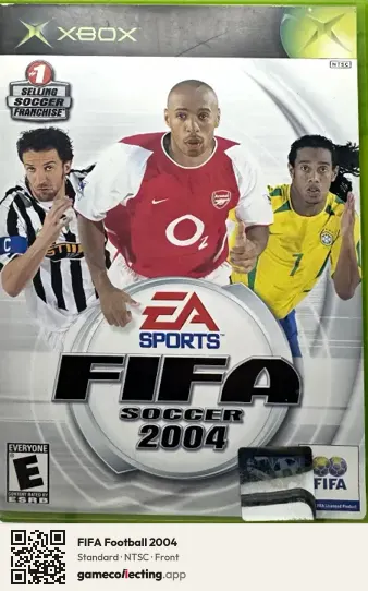 FIFA Football 2004 Xbox, NTSC box front