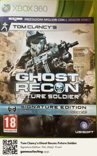 Tom Clancy's Ghost Recon: Future Soldier Xbox 360, Italy box front