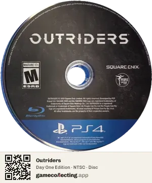 Outriders PlayStation 4, NTSC disc