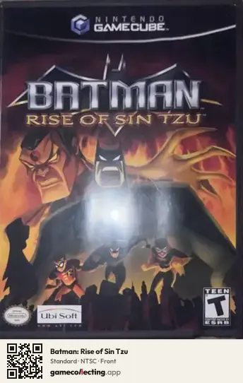 Batman: Rise of Sin Tzu Nintendo GameCube, NTSC box front