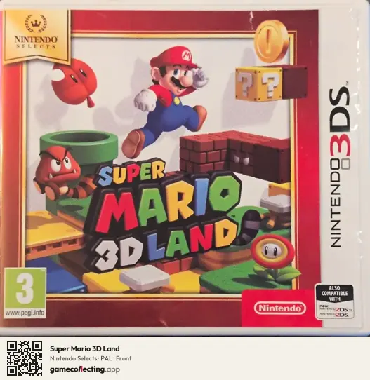 Super Mario 3D Land Nintendo 3DS, PAL box front