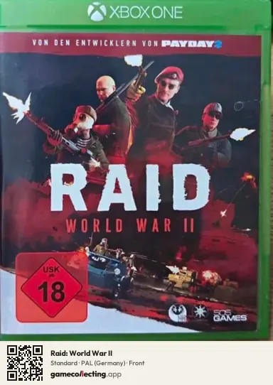 Raid: World War II Xbox One, Germany box front