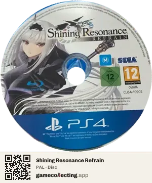 Shining Resonance Refrain PlayStation 4, PAL disc