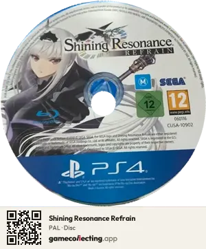 Shining Resonance Refrain PlayStation 4, PAL disc