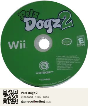 Petz Dogz 2 Nintendo Wii, NTSC disc