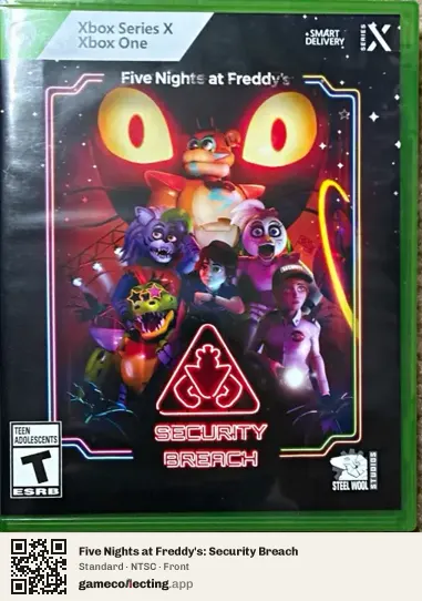 Five Nights at Freddy's: Security Breach Xbox Series X, NTSC box front