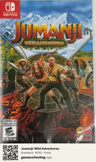 Jumanji: Wild Adventures Nintendo Switch, NTSC box front
