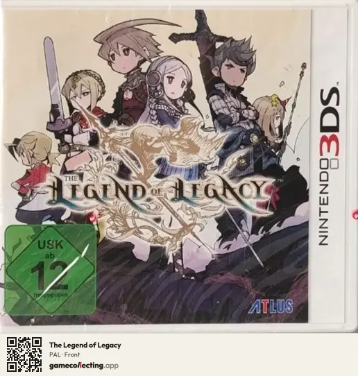 The Legend of Legacy Nintendo 3DS, PAL box front